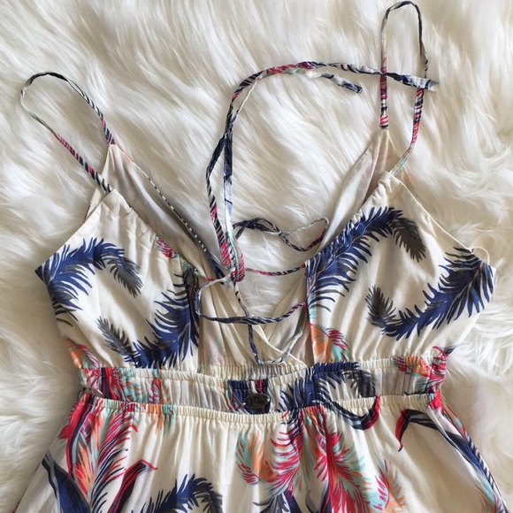 Quicksilver Tropical Feather Print Maxi Dress - Picture 10 of 15